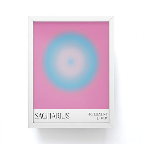 Mambo Art Studio sagitarius aura Framed Mini Art Print