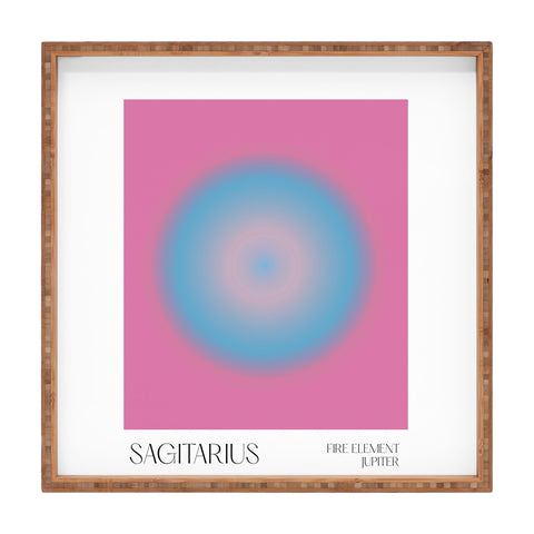 Mambo Art Studio sagitarius aura Square Tray