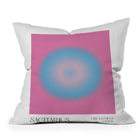 Mambo Art Studio sagitarius aura Outdoor Throw Pillow