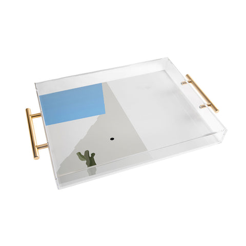 Mambo Art Studio Santorini Illustration Acrylic Tray
