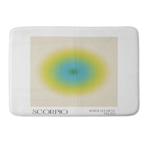 Mambo Art Studio scorpio aura Memory Foam Bath Mat
