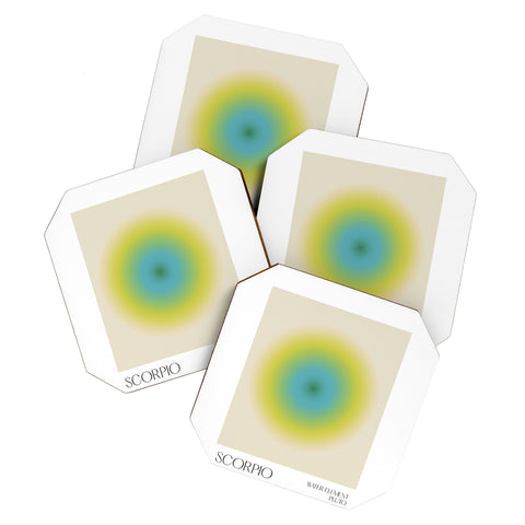 Mambo Art Studio scorpio aura Coaster Set