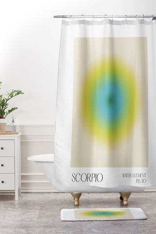 Mambo Art Studio scorpio aura Shower Curtain And Mat