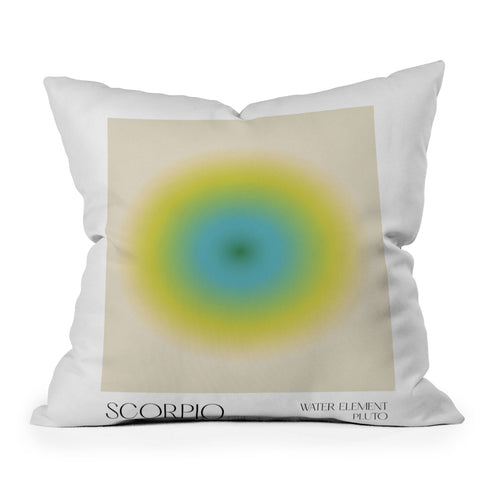 Mambo Art Studio scorpio aura Outdoor Throw Pillow