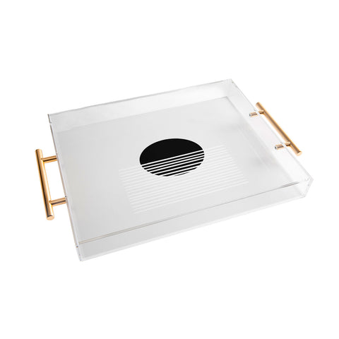 Mambo Art Studio Sunset Monochrome Acrylic Tray