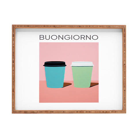 Mambo Art Studio Take away coffee Buongiorno Rectangular Tray