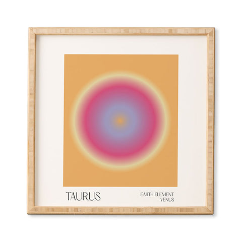 Mambo Art Studio taurus aura Framed Wall Art