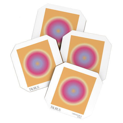 Mambo Art Studio taurus aura Coaster Set