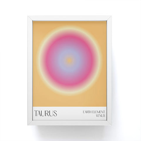 Mambo Art Studio taurus aura Framed Mini Art Print