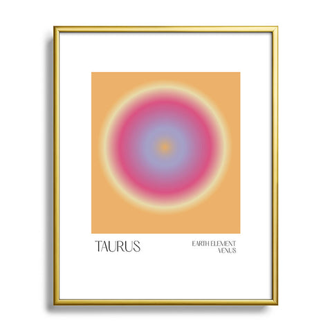 Mambo Art Studio taurus aura Metal Framed Art Print