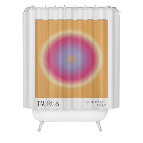 Mambo Art Studio taurus aura Shower Curtain