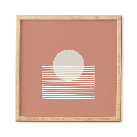 Mambo Art Studio Terracota Sunset Framed Wall Art havenly