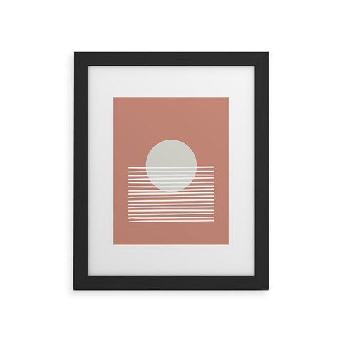 Mambo Art Studio Terracota Sunset Framed Art Print