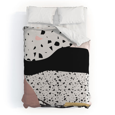 Mambo Art Studio Terrazzo in Pink Duvet Cover