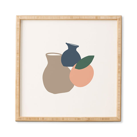 Mambo Art Studio Vases and Fruits Framed Wall Art havenly