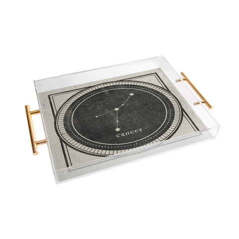 Mambo Art Studio Vintage Astrology Cancer Acrylic Tray
