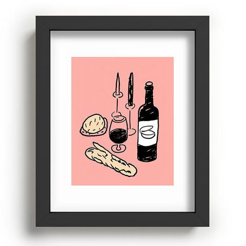 Mambo Art Studio Wine and Dread Recessed Framing Rectangle