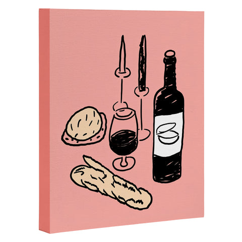 Mambo Art Studio Wine and Dread Art Canvas