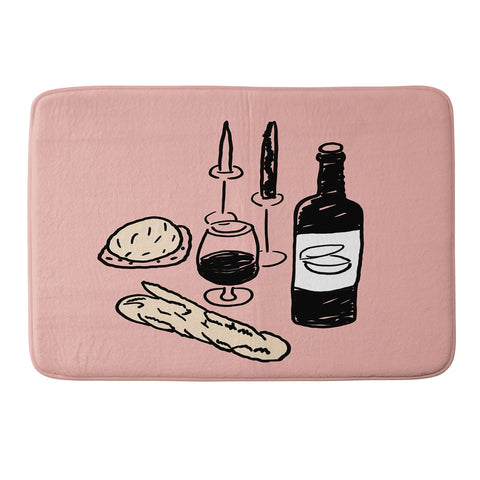 Mambo Art Studio Wine and Dread Memory Foam Bath Mat