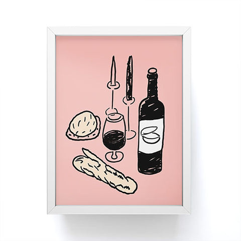 Mambo Art Studio Wine and Dread Framed Mini Art Print