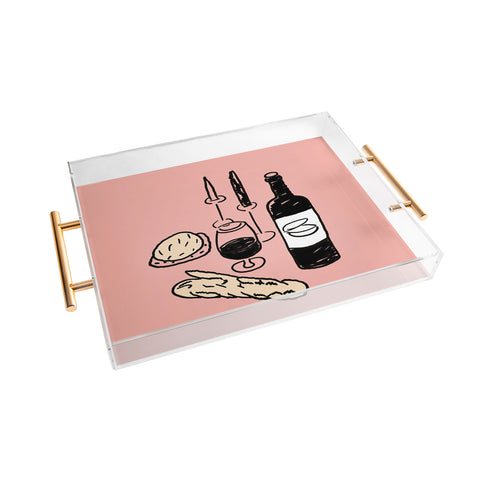 Mambo Art Studio Wine and Dread Acrylic Tray