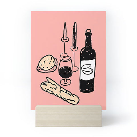 Mambo Art Studio Wine and Dread Mini Art Print