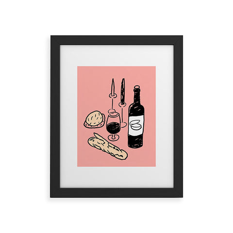 Mambo Art Studio Wine and Dread Framed Art Print