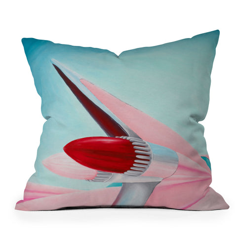 Mandy Hazell 1959 Cadillac Outdoor Throw Pillow
