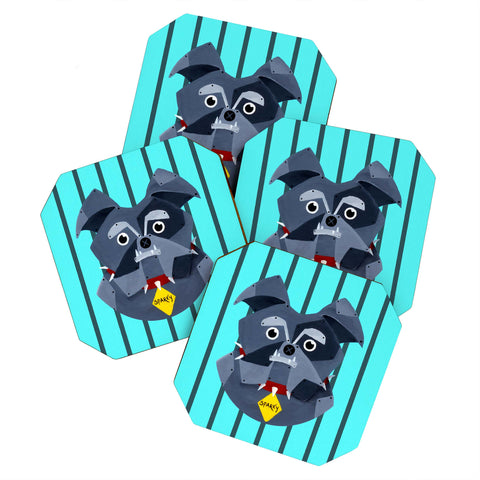 Mandy Hazell Dog Bot Coaster Set