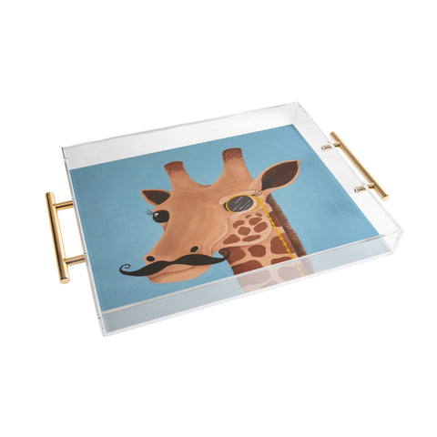 Mandy Hazell Gentleman Giraffe Acrylic Tray