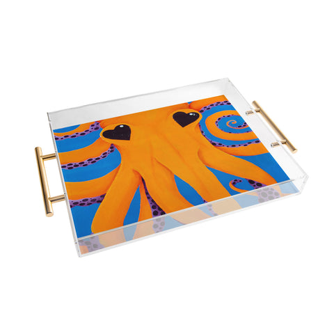 Mandy Hazell Wish I Was An Octopus Acrylic Tray