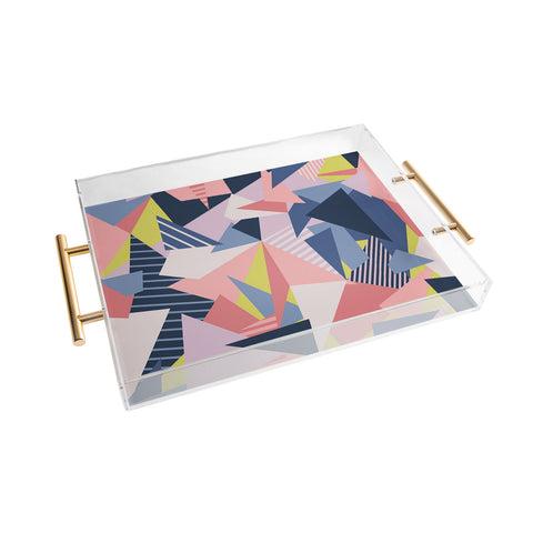 Mareike Boehmer Color Blocking Chaos 1 Acrylic Tray