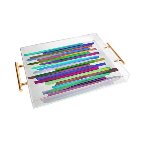 Mareike Boehmer Colorful Stripes 3 Acrylic Tray