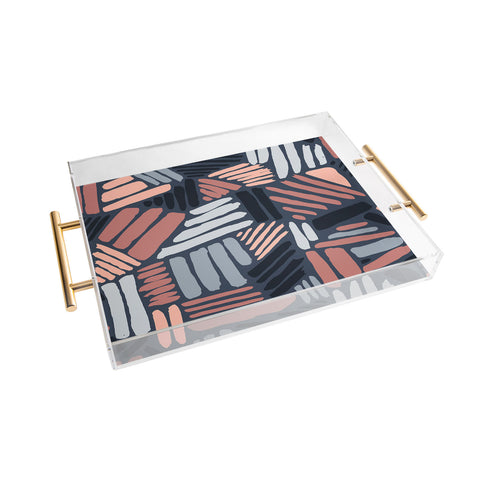 Mareike Boehmer Dots and Lines 1 Strokes Acrylic Tray