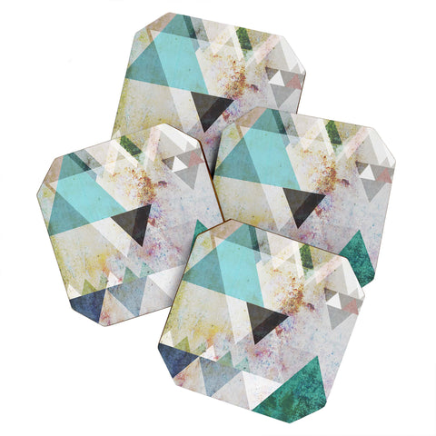 Mareike Boehmer Graphic 3 Blue Coaster Set