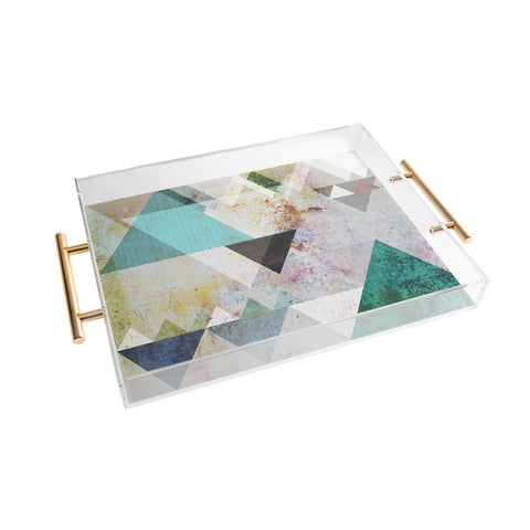 Mareike Boehmer Graphic 3 Blue Acrylic Tray