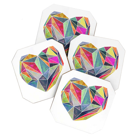 Mareike Boehmer Heart Graphic 5 X Coaster Set