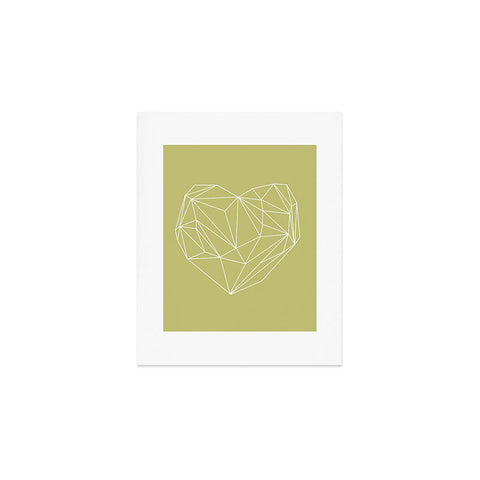 Mareike Boehmer Heart Graphic Yellow Art Print