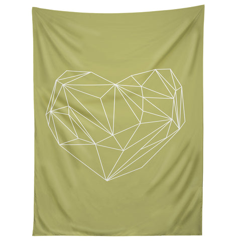 Mareike Boehmer Heart Graphic Yellow Tapestry