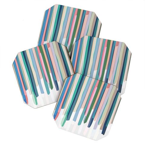 Mareike Boehmer Pastel Stripes 2 Coaster Set