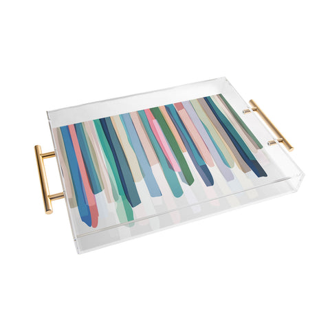 Mareike Boehmer Pastel Stripes 2 Acrylic Tray