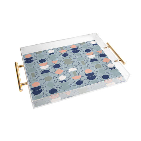 Mareike Boehmer Sketched Lined Up 1 Acrylic Tray
