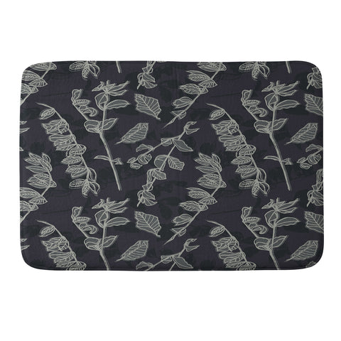 Mareike Boehmer Sketched Nature Branches 1 Memory Foam Bath Mat