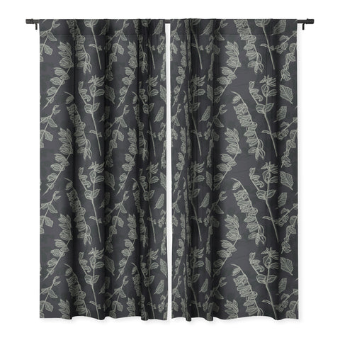 Mareike Boehmer Sketched Nature Branches 1 Blackout Window Curtain