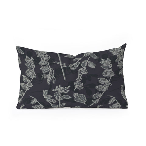 Mareike Boehmer Sketched Nature Branches 1 Oblong Throw Pillow