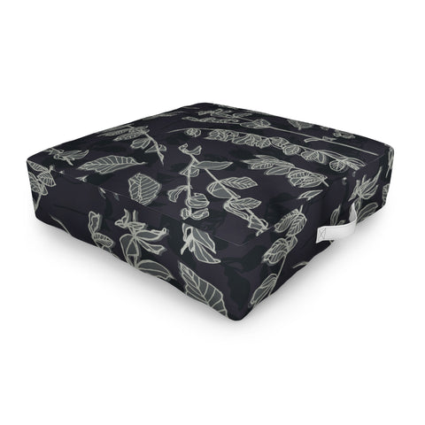Mareike Boehmer Sketched Nature Branches 1 Outdoor Floor Cushion