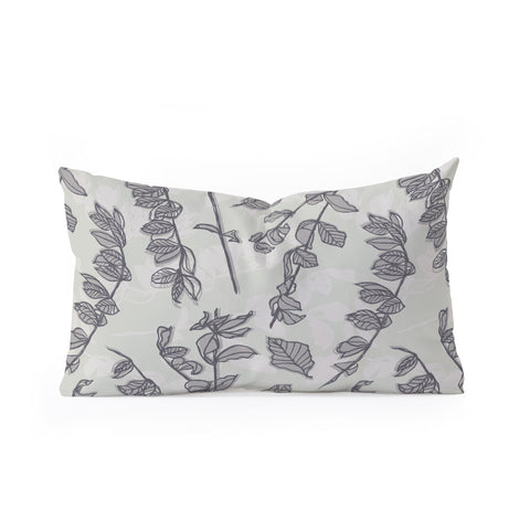Mareike Boehmer Sketched Nature Branches 2 Oblong Throw Pillow