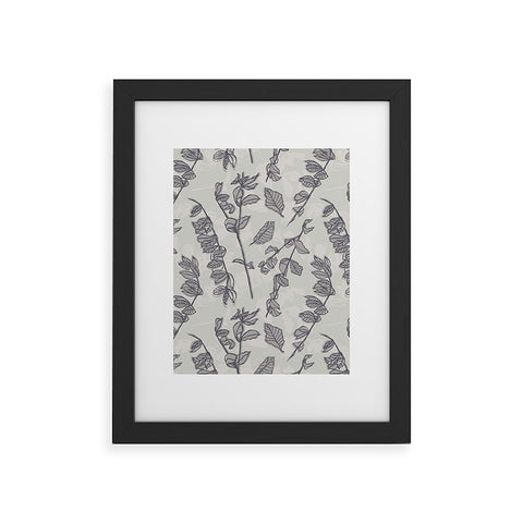 Mareike Boehmer Sketched Nature Branches 2 Framed Art Print