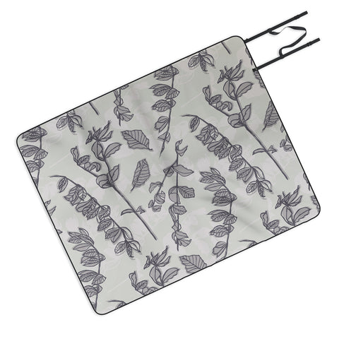 Mareike Boehmer Sketched Nature Branches 2 Picnic Blanket