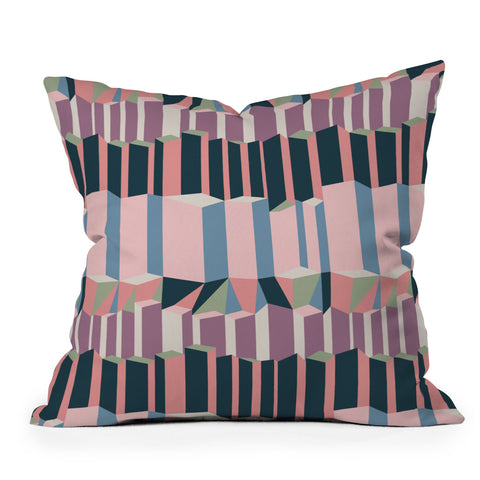 Mareike Boehmer Straight Geometry City 1 Outdoor Throw Pillow